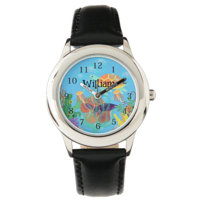 Montre Enfants aquatiques aquatiques sous-marins (devant)