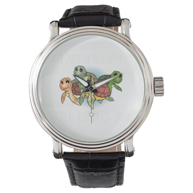 Montre Enfants Cadeaux de tortues marines Femmes Tortues  (devant)