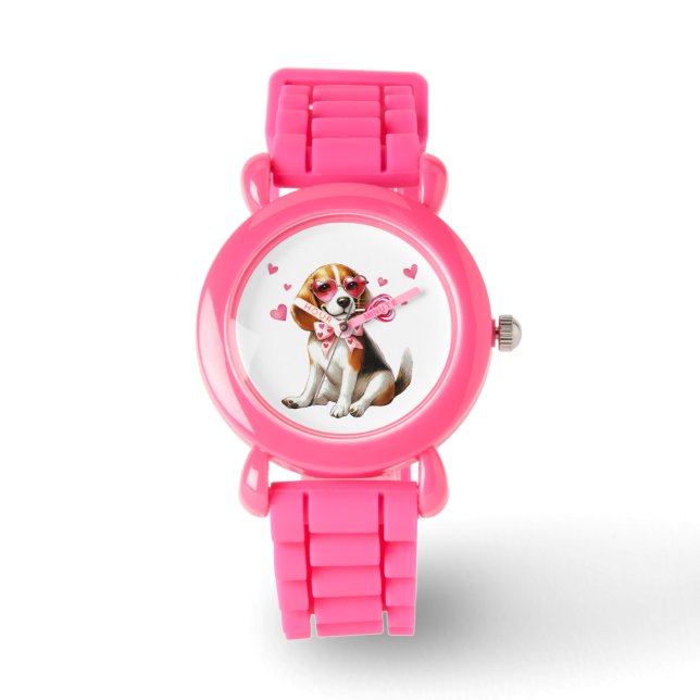 Montre Enfants Chien Beagle Adorable (Recto)