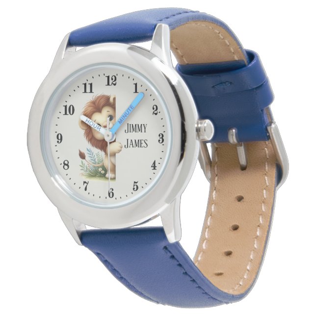 Montre Enfants cool lever de regard ajouter nom unisex (Incliné)