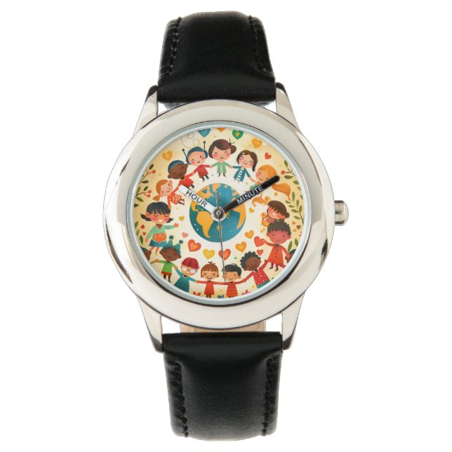 Montre Enfants du monde — Diversité et Paix (devant)