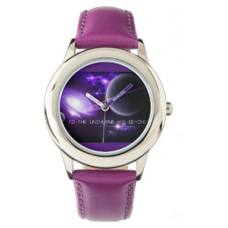 Montre Enfants en acier inoxydable violet Watch Universe 