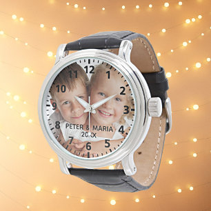 Montre Enfants enfants personnalisés nom photo année