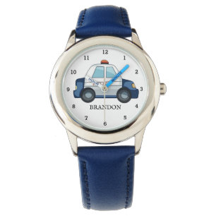 Montre Enfants Garçons Police Véhicule automobile Nom ble