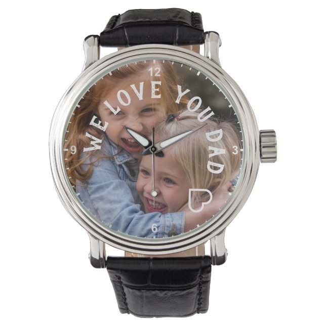 Montre Enfants Modèle photo mignonne Nous t'aimons Papa C (devant)