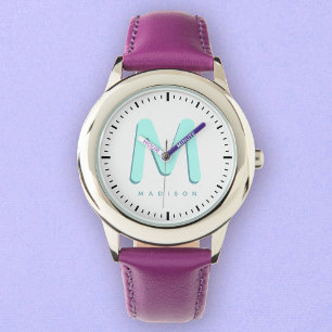 Montre Enfants Moderne Cute Amusant Personnalisé Nom 3D M