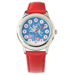 Montre Enfants numérotés simples caracolants mignons de