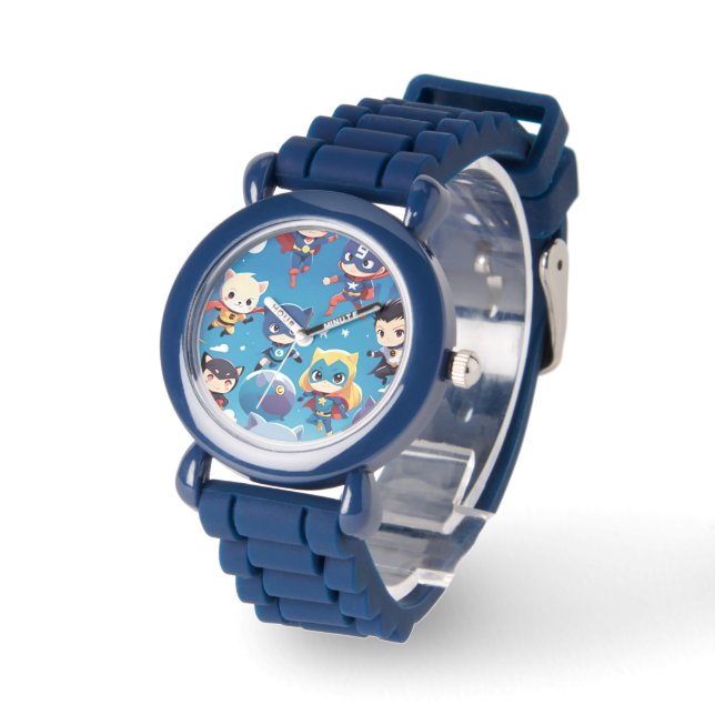 Montre Enfants super-héros volant haut (Angle)