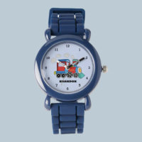 Enfants Train Boys Blue Custom Name