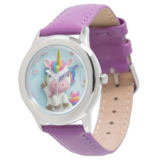 Montre enfants Unicorne 3D (Incliné)