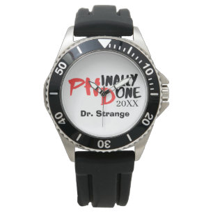Montre Enfin fait. - Conception de citation de diplôme PH