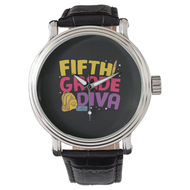 Montre Enseignant de 5e année Diva de 5e année (devant)