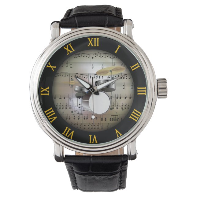 Montre Ensemble de tambours ~ Arrière - plan "La planète  (devant)
