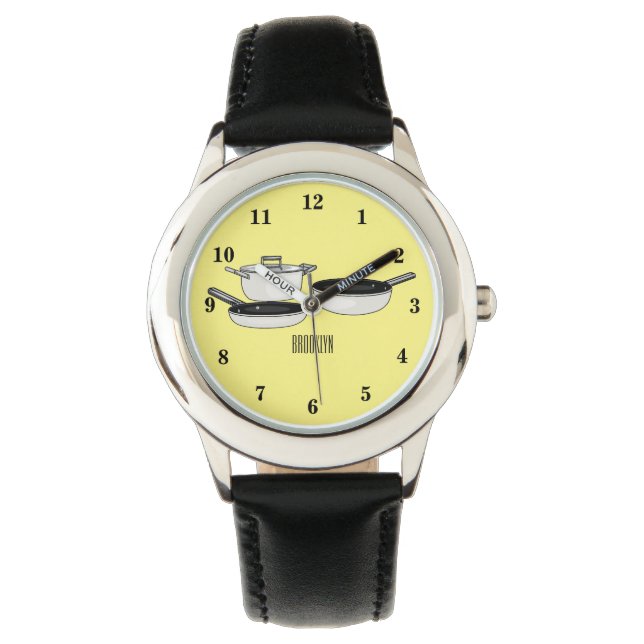 Montre Ensembles d'ustensiles de cuisine illustration de  (devant)