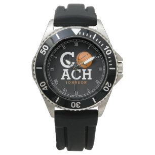 Montre Entraîneur de football nommé fait sur commande