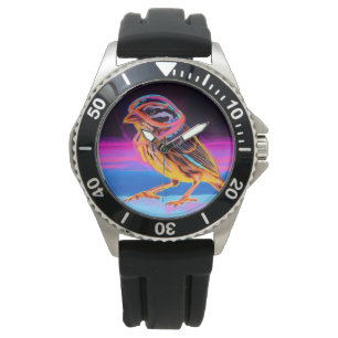 Montre Épervier de néon avec des accents lumineux