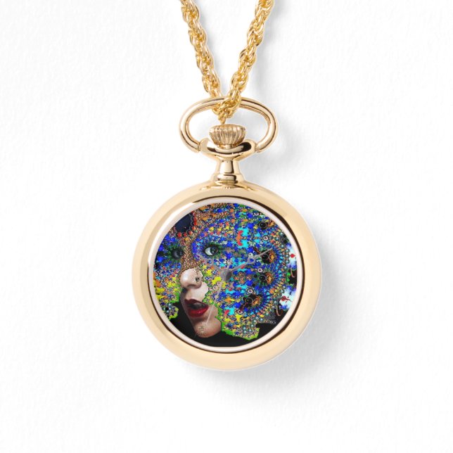 MONTRE EPHÉMERAL / FEMME AVEC MAQUETTE FRACTALE (Recto)