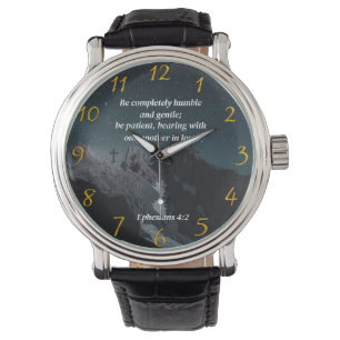 Montre Éphésiens 4:2 Prière de foi chrétienne