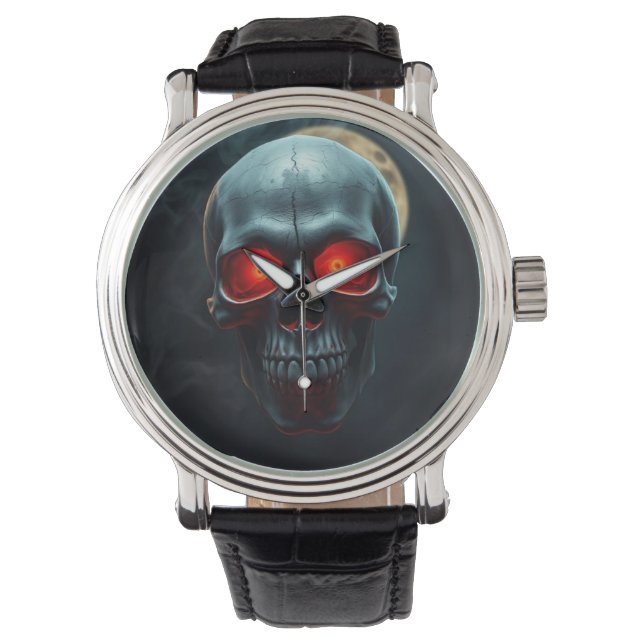 Montre Epic Burning-Eye Skull Watch for Spooky Nights (devant)
