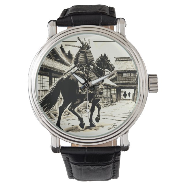 Montre Epic Samurai Rider Manga Art Imprimer (devant)
