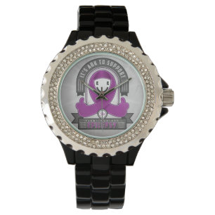 Montre Épilepsie - c'est rétro ruban de charité d'AOK