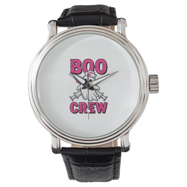 Montre Équipe Bouh Infirmière Fantôme Halloween Conceptio (devant)