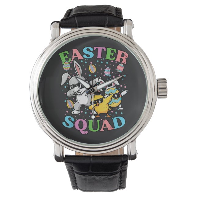 Montre Équipe de Pâques Lapin Œuf Poussin Dab Équipage Co (devant)