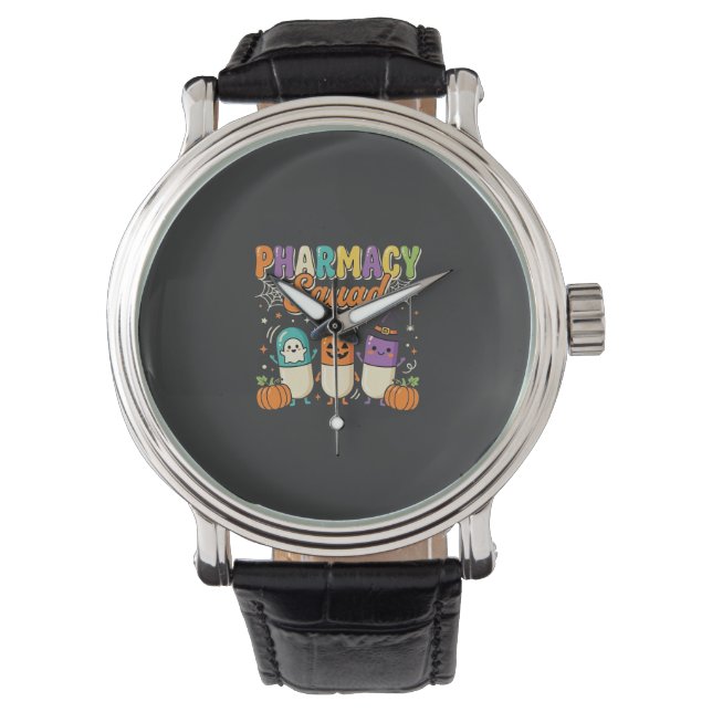 Montre Équipe de pharmacie Halloween Ghost Pills Design_1 (devant)
