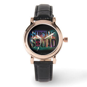Montre Équipe de suicide   Logo couleur brillant