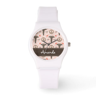 Montre Ergothérapie personnalisée d'amour de paix