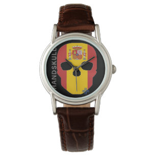 Montre Espagne de femmes de Handskull/montre de