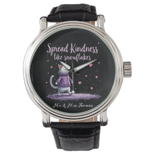 Montre Étaler la gentillesse comme les flocons de neige C