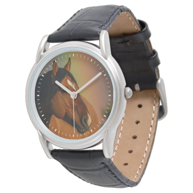 Montre Étalon sauvage, Lumière dorée et Arc-en-ciel (Incliné)