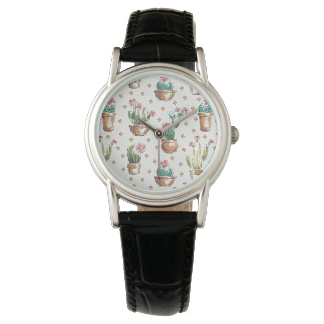 Montre Étape de fleur du désert | Blossom Motif (devant)
