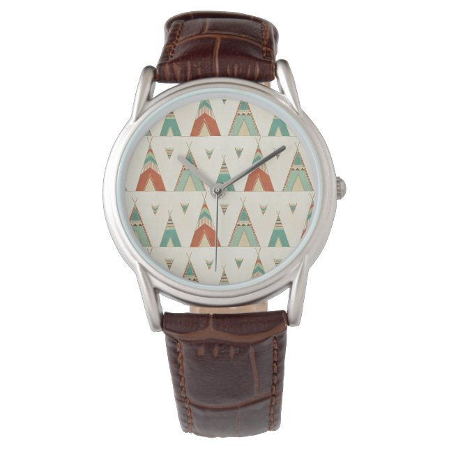 Montre Étape Geo Sud-Ouest | Motif géométrique Teepee (devant)