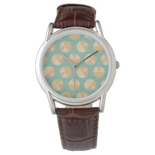 Montre Étape motif orange et vert de de Geo de