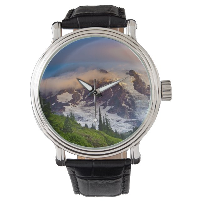 Montre États-Unis, Washington, Mt. Rainier. Soleil du mat (devant)