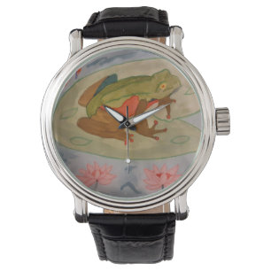 Montre Été Étang de grenouilles