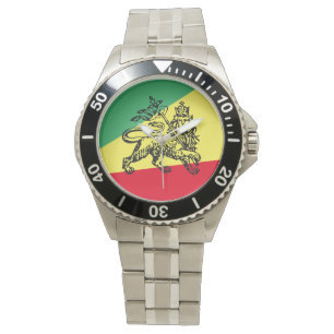 Montre Ethiopie Rasta Lion de Juda Accessoire Ethiopie