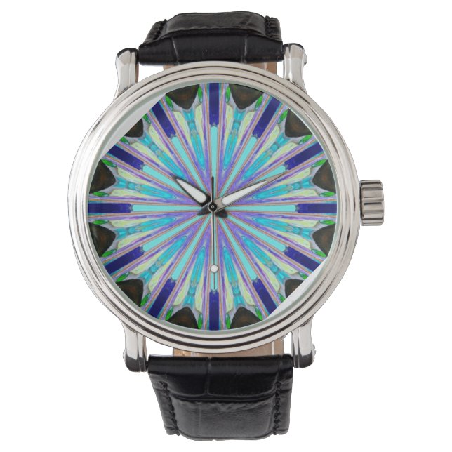 Montre étoile bleue éclatante 12 points (devant)