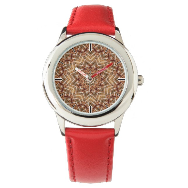 Montre Étoile Brown légère Kaleidoscope (devant)