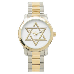 Montre Étoile de David d'or