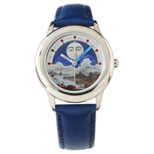 Montre ÉTOILES DE Pleine lune ET PAYSAGE DE NUIT, TEMPS A