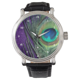 Montre Étonnant Peacock Violet