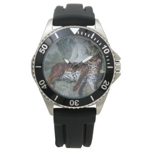 Montre Étude d'un léopard (par Jean-Baptiste Oudry)