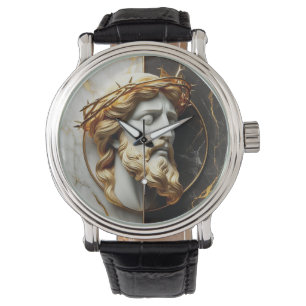 Montre Évangile divin Jésus regardant dans les cieux