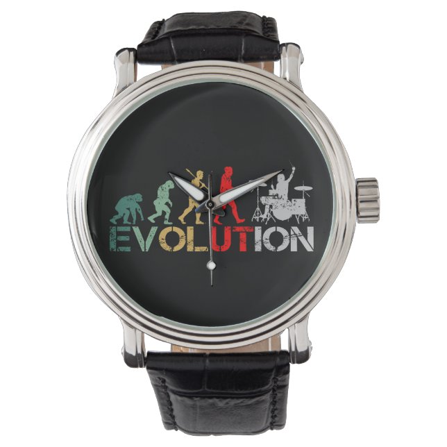 Montre Évolution de Drummer Vintage Retro (devant)