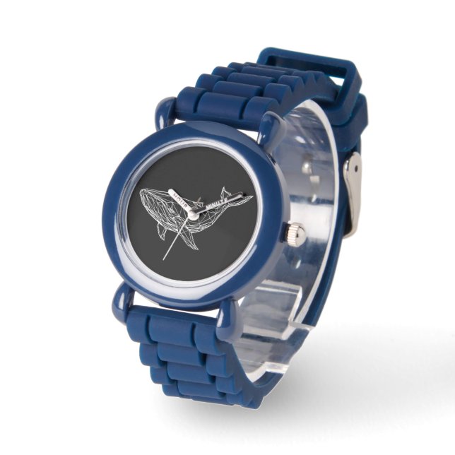 Montre eWatch Baleine Géométrique Minimaliste (Angle)