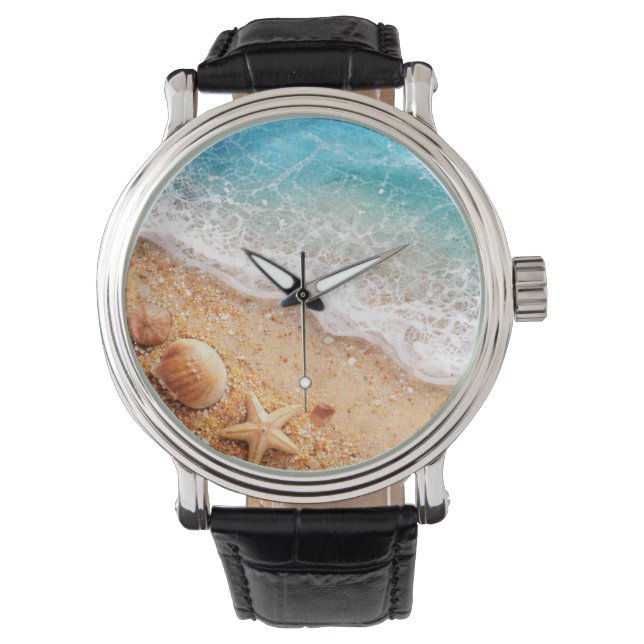 Montre ewatch en résine fausse océan (devant)