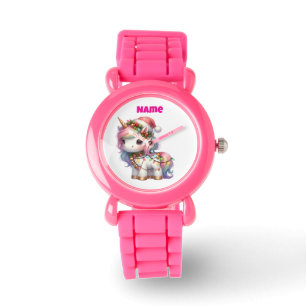 Montre eWatch -- Montre de poche festive rose pers